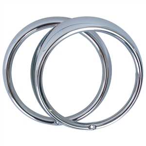 3428 Chrome Headlight Bezels (pair)