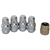 4219 GORILLA GUARD Acorn Wheel Locks (14mm x 1.5 Thread) Chrome fits all 14mm wheel studs