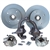 4287 Standard Height Disc Brake Kit (Ball Joint) 4 Lug '66-on Sedans & Ghias