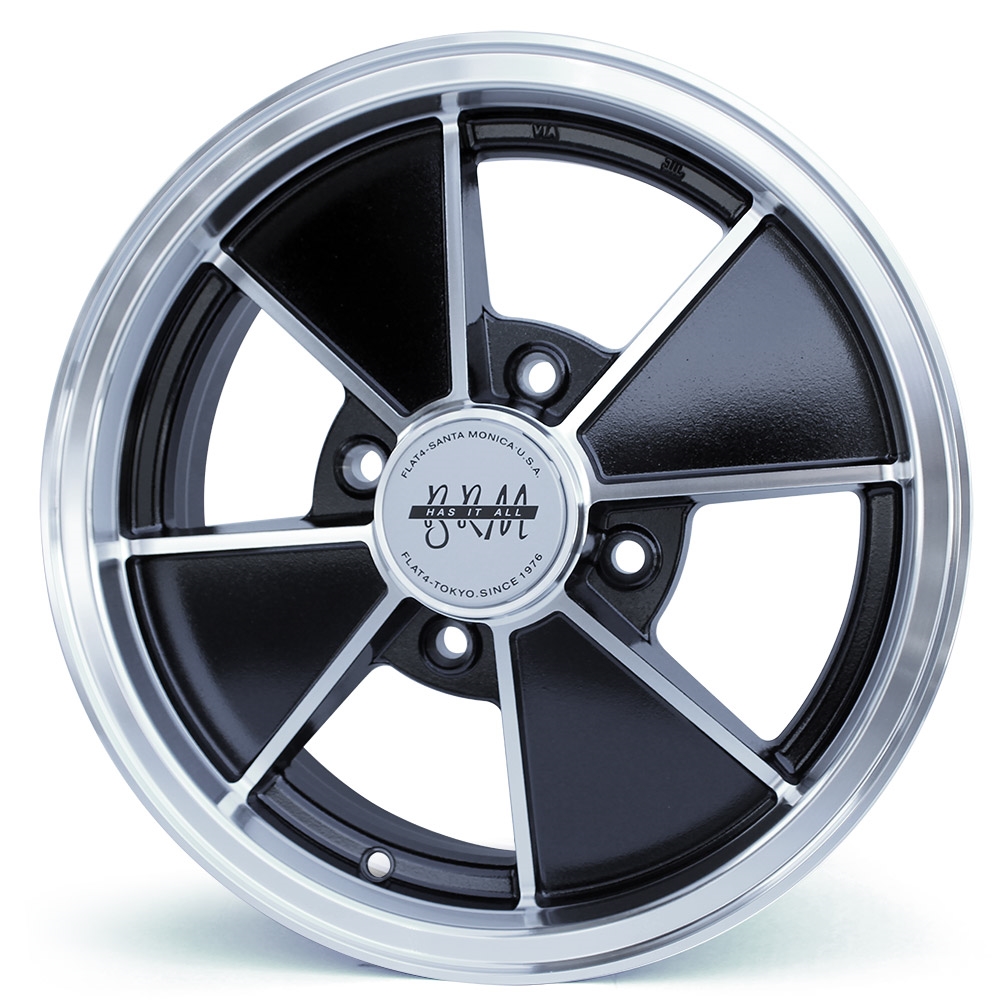 4805 Flat4 BRM Wheel Black 4 Lug 60 Degree Nut