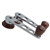 4843 Flat4 Chrome Window Cranks with Rosewood Knob and Escutcheon - Type-1, 2 and 3 '68-on (sold in pairs)