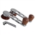 4844 Window Cranks with Rosewood Knob and Escutcheon - Flat4 Chrome - fits through '67 Type-1, 2 and 3 (sold in pairs)