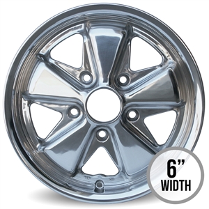 4813 Flat4 POLISHED 911 Style Wheel (5 x 130mm) 15 x 4.5