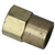 6634 3/16'' American Line to Metric Thread Bubble Flare - Coupler