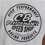 7945 CB Speed Shop Round Logo T-shirt - Dark Heather Grey (3XL)