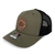 8021 Loden / Black Mesh Hat - Round Speed Shop Patch (Snapback)