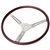 IN-184B 17" Flat4 GT Wood Steering Wheel (Brushed) - Type-2 '55-'79